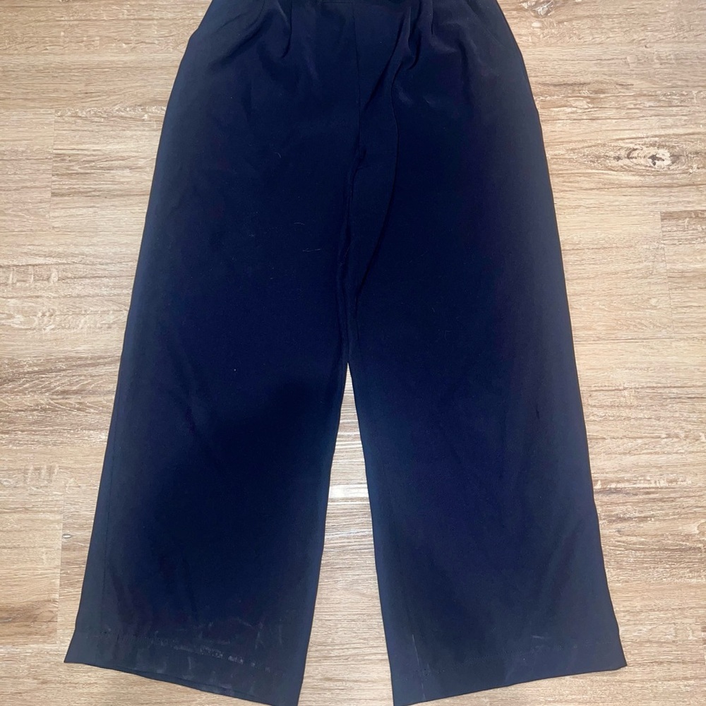 lululemon athletica | lululemon Noir Career Tie Black Wide Leg Pants